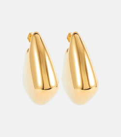 Bottega Veneta Fin Large 18kt gold-plated sterling silver earrings