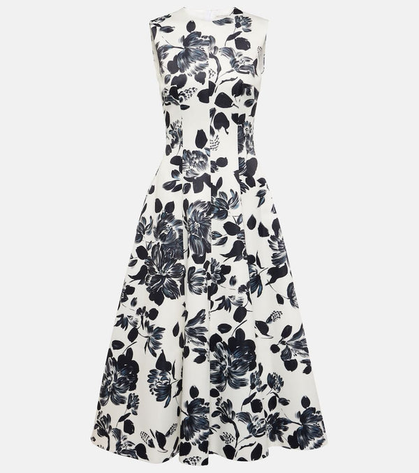 Emilia Wickstead Mara floral twill midi dress