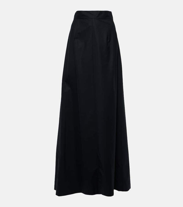 Plan C Mid-rise cotton maxi skirt