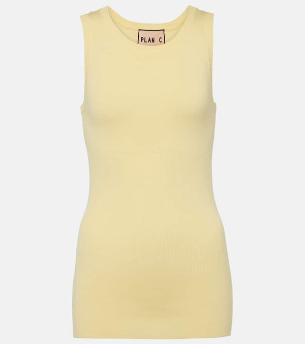 Plan C Cotton jersey tank top