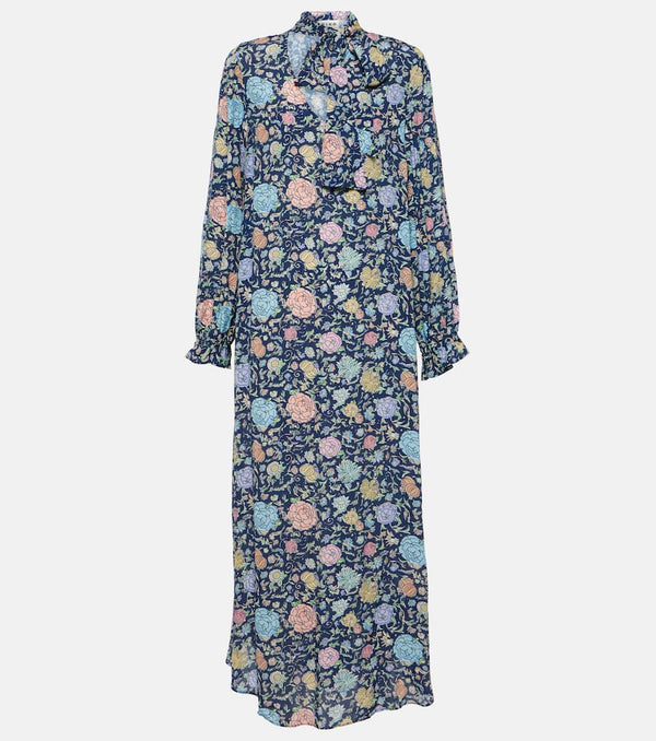 Rixo Ferne floral crepe midi dress