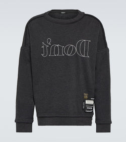 Undercover Embroidered cotton-blend sweatshirt