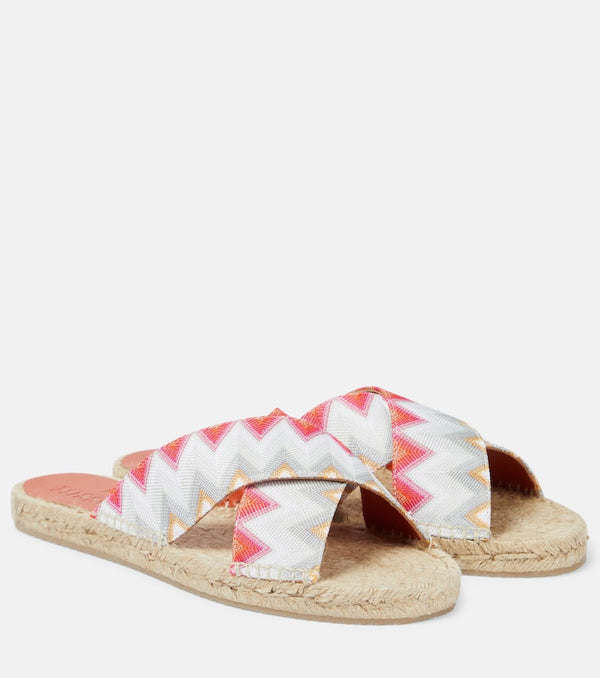 Missoni Harlow Zig Zag espadrille slides