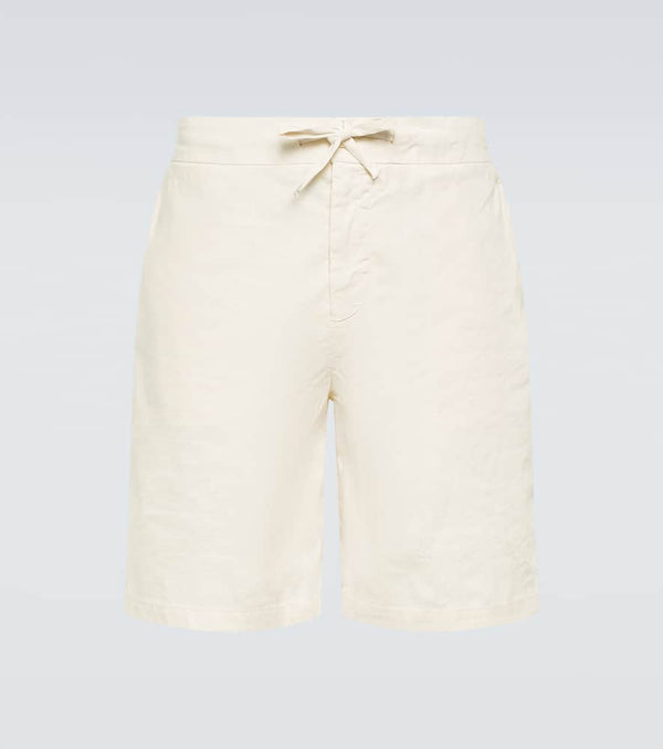 Frescobol Carioca Sergio linen-blend Bermuda shorts