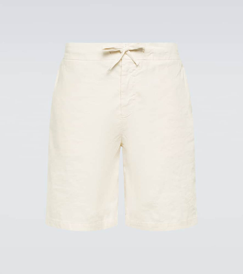 Frescobol Carioca Sergio linen-blend Bermuda shorts