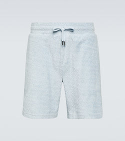 Frescobol Carioca Augusto cotton terry jacquard shorts