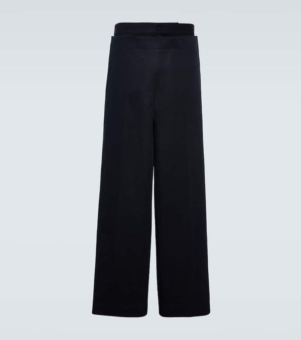 Bottega Veneta Cotton twill wide-leg pants