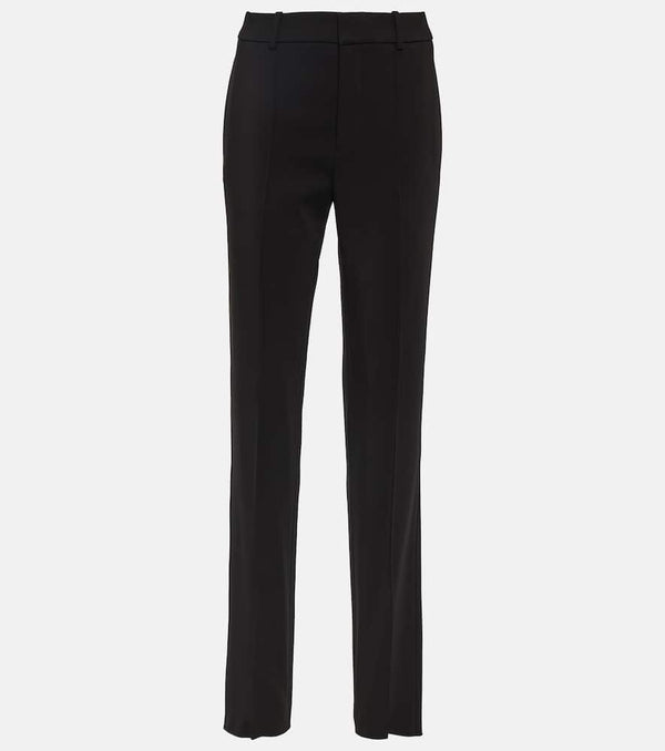 Saint Laurent Low-rise gabardine straight pants