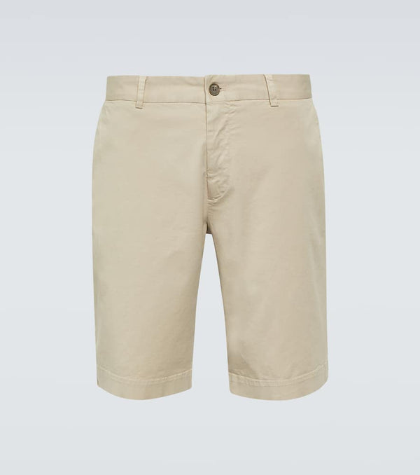 Sunspel Mid-rise cotton-blend twill shorts