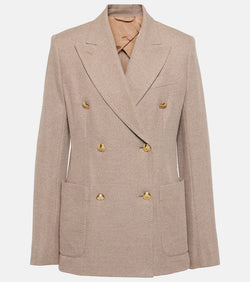 Max Mara Vanadio double-breasted jersey blazer