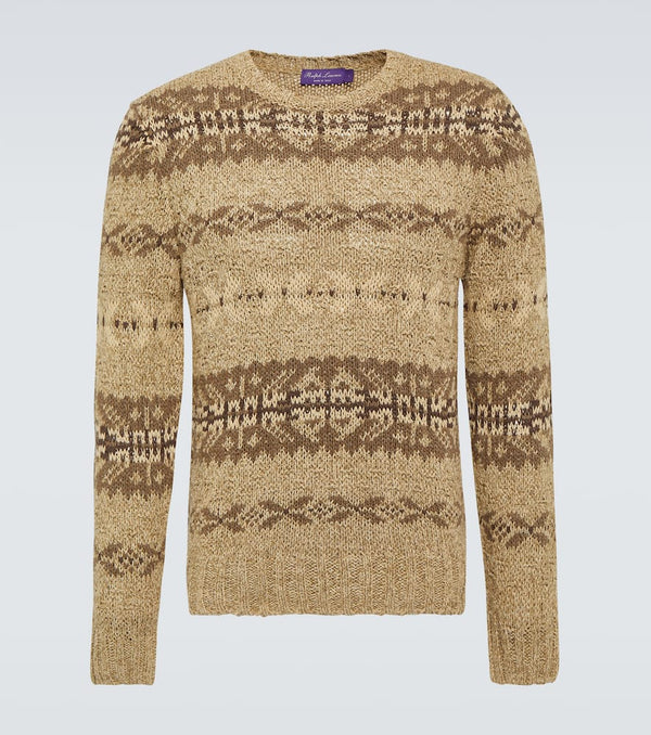 Ralph Lauren Purple Label Fair Isle silk and wool sweater