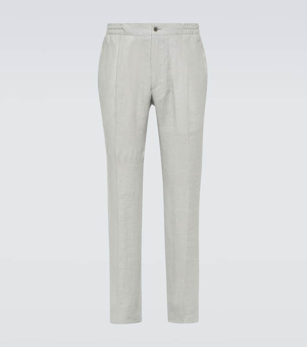 Kiton Linen straight pants