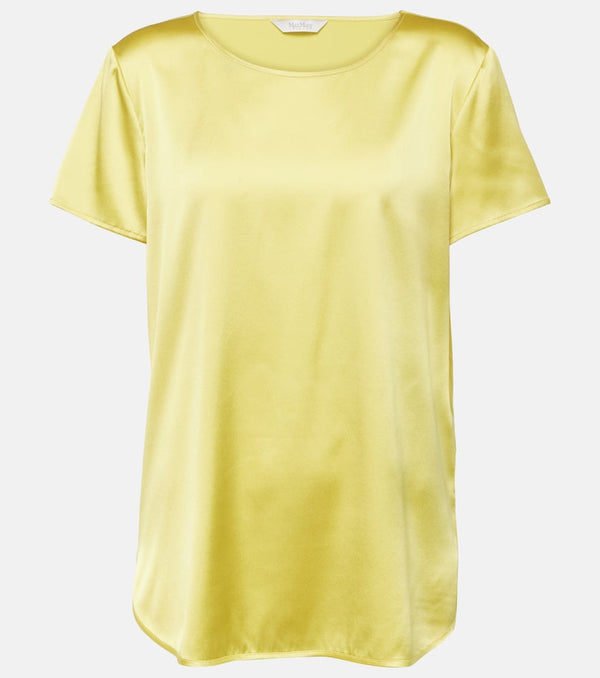 Max Mara Cortona silk-blend satin T-shirt