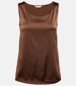 Max Mara Pan silk satin top