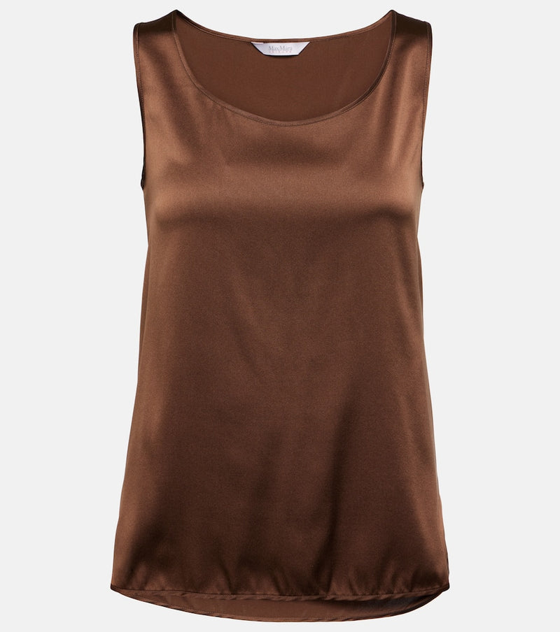 Max Mara Pan silk satin top