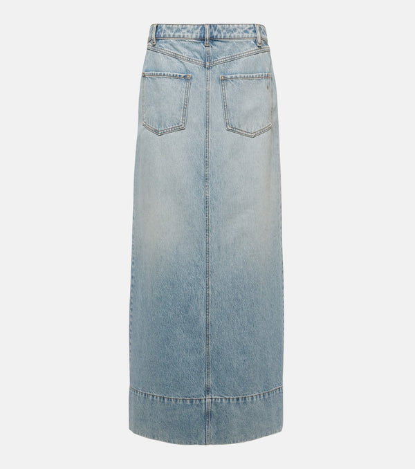 Sportmax Piave denim maxi skirt