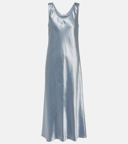 Max Mara Talete satin slip dress