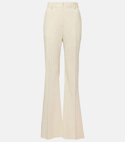 Sportmax Tritone pinstripe canvas flared pants