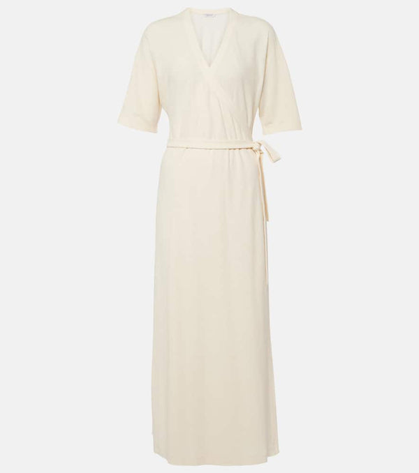 Max Mara Linen-blend wrap dress