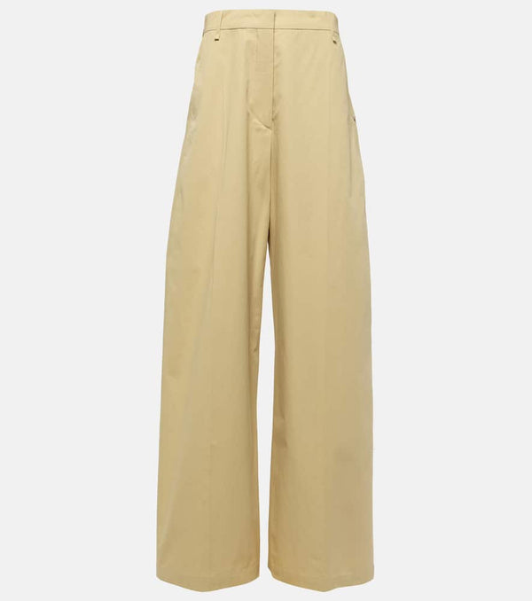 Sportmax Gebe low-rise cotton wide-leg pants