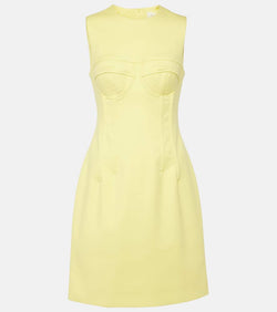 Sportmax Crewneck cotton bustier dress