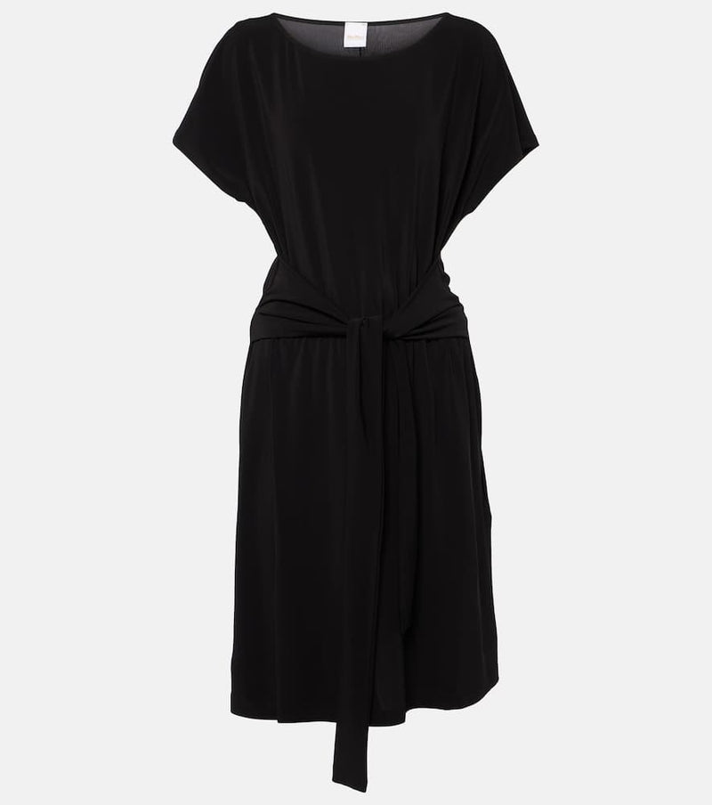 Max Mara Belted jersey midi dress