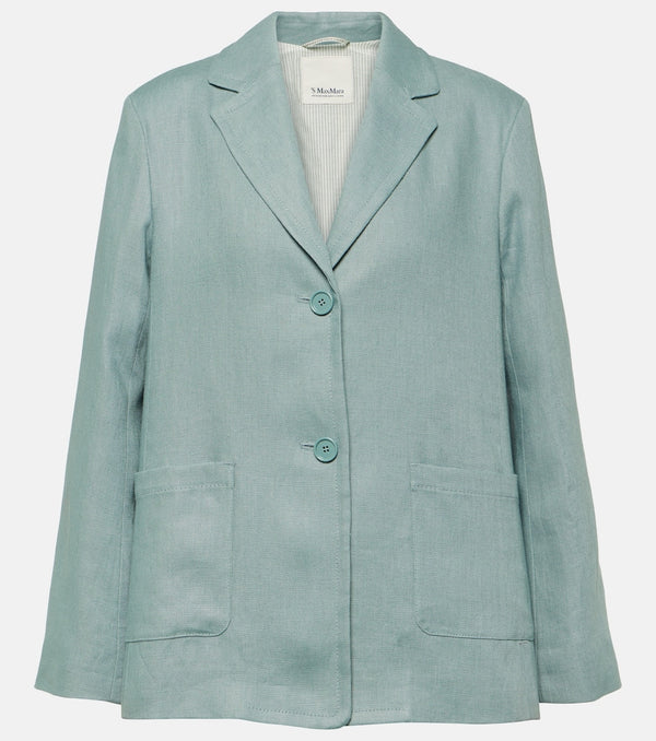 S Max Mara Socrates single-breasted linen blazer