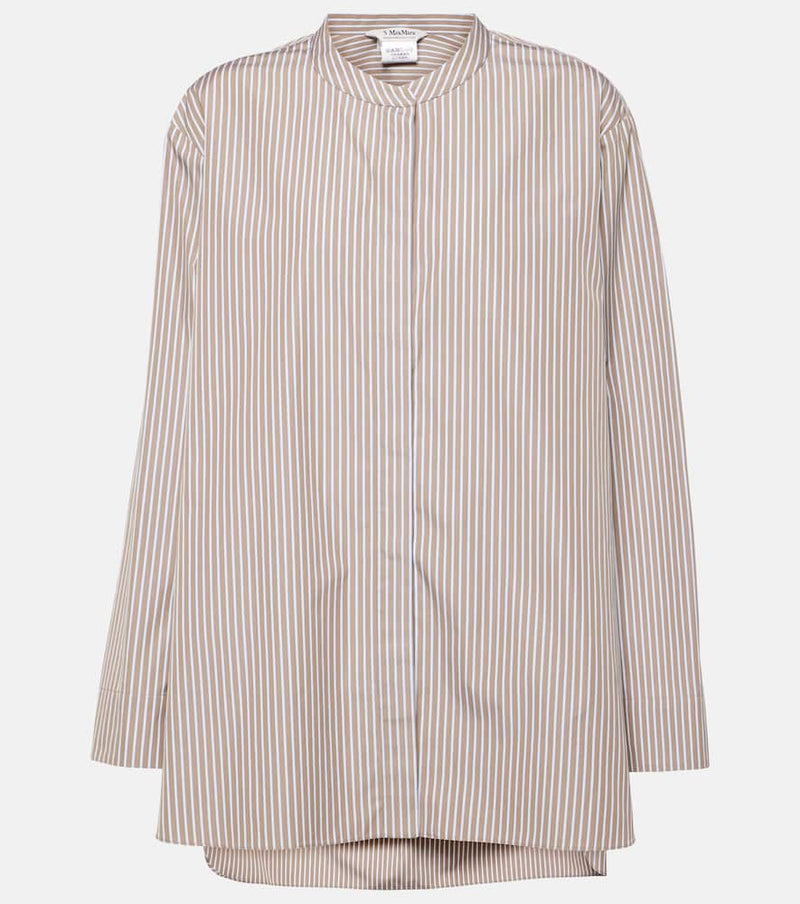 S Max Mara Rondine striped cotton poplin shirt