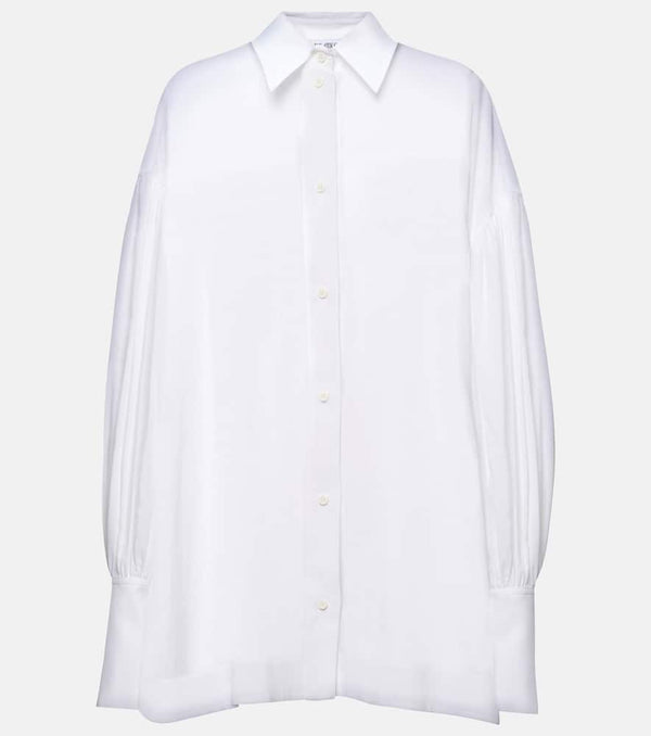 The Attico Oversized balloon-sleeve cotton shirt