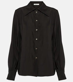 The Row Conan silk crêpe de chine shirt