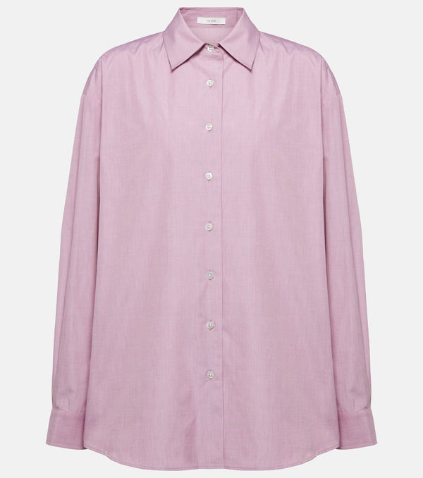 The Row Attica oversized cotton poplin shirt