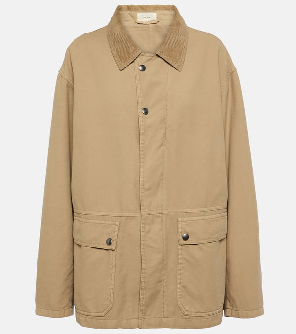 The Row Frank oversized cotton canvas jacket