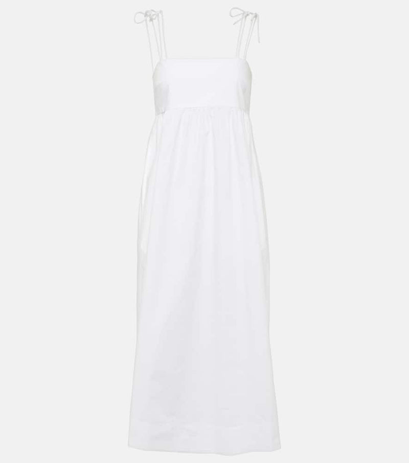 Ganni Cotton poplin midi dress