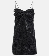 Ganni Sequined lace minidress
