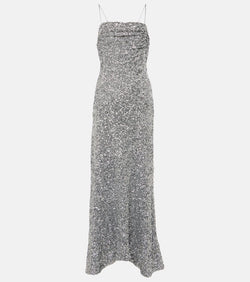 Ganni Sequined slip dress