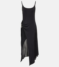 Mugler Asymmetric cutout midi dress
