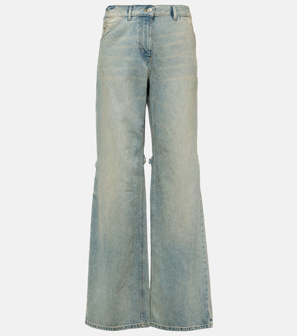 Courrèges Sailor mid-rise wide-leg jeans