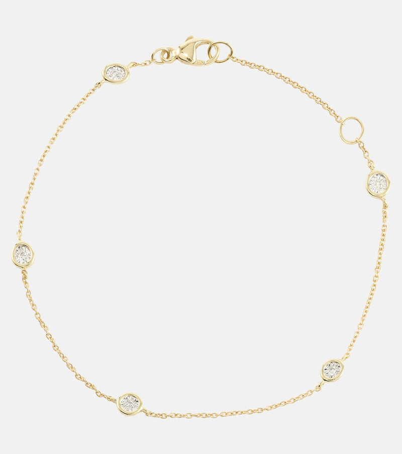 Stone and Strand Diamonds By The Dozen 10kt gold bracelet with diamonds
