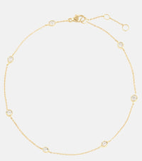 Stone and Strand Diamonds By The Dozen 10kt gold anklet with diamonds