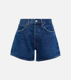 Agolde Parker Long high-rise denim shorts