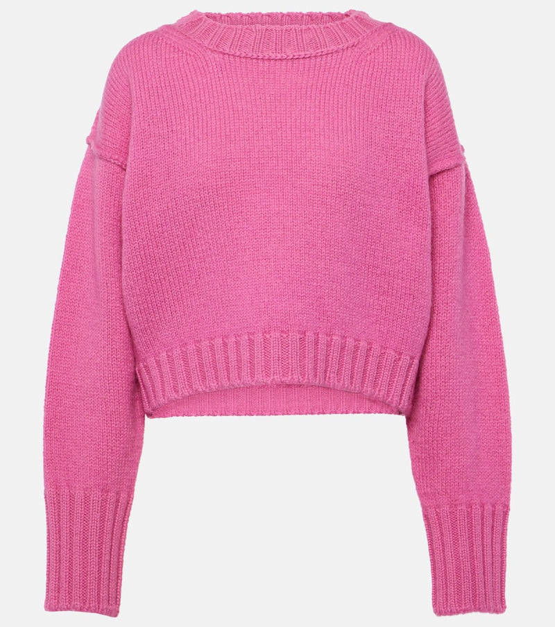 Acne Studios Kryptona cropped wool sweater