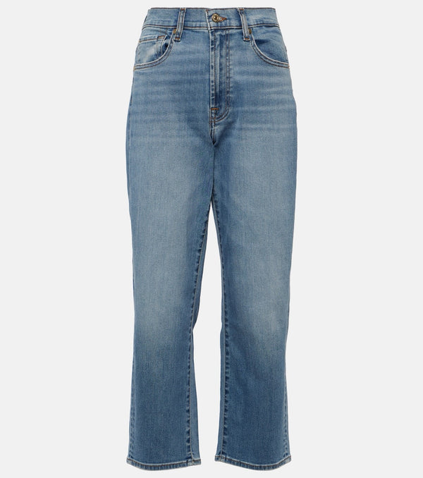 7 For All Mankind Modern high-rise straight jeans