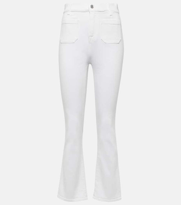 7 For All Mankind High-rise cropped flared jeans