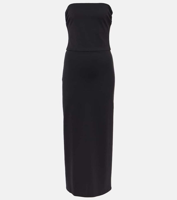 Staud Cortona strapless midi dress