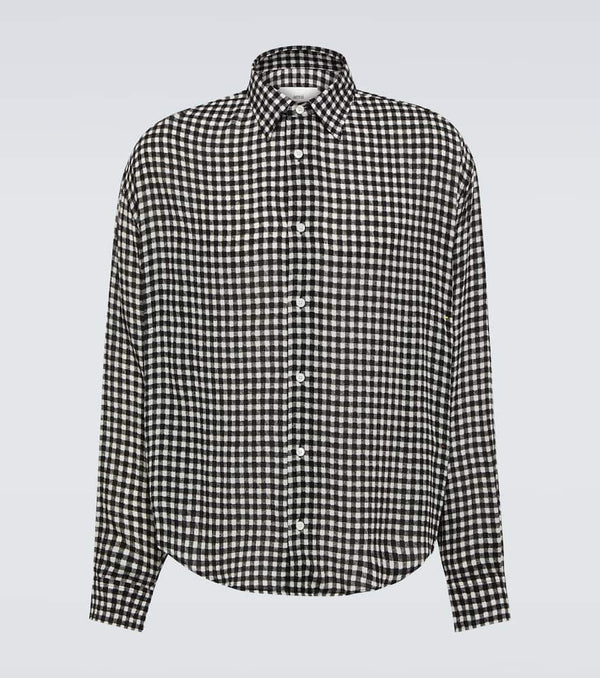 Ami Paris Striped crépon shirt