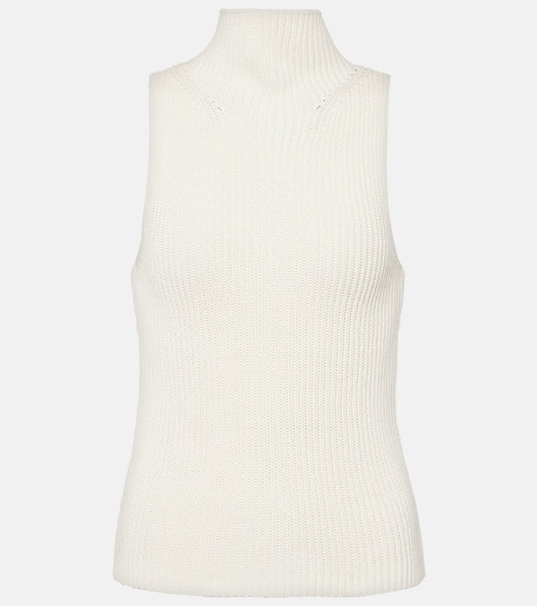 Nili Lotan Sonia ribbed-knit cotton turtleneck top