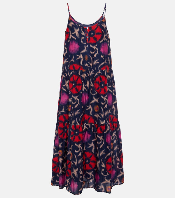 Velvet Kate printed cotton and silk maxi dress