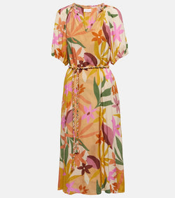 Velvet Carol floral midi dress