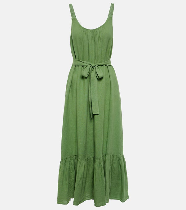 Velvet Linen maxi dress