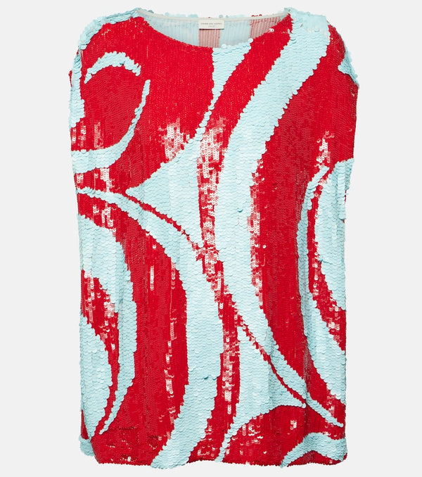 Dries Van Noten Sequined top